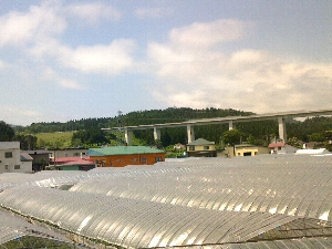 いさりび鉄道の車窓の写真