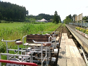 木古内の道南トロッコ鉄道の写真