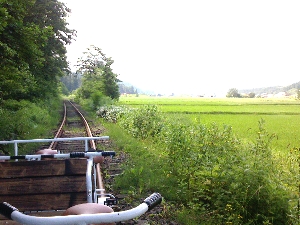 木古内の道南トロッコ鉄道の写真