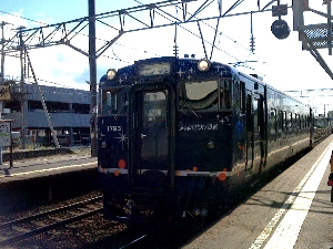 五稜郭駅に到着するながまれ号の写真