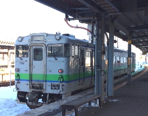 最終列車が函館駅に到着した写真