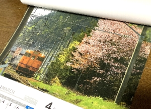 ２０２０カレンダーの３、４月の写真