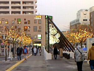 夕暮れの函館駅