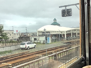 いさ鉄上磯駅から見たエイド03の写真