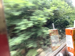 いさりび鉄道の車窓の写真