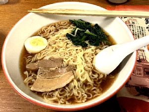 銚電ラーメンを調理した写真