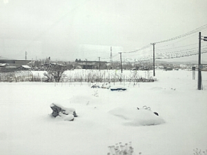 道南いさりび鉄道からの車窓の写真