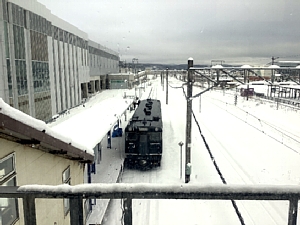 道南いさりび鉄道が木古内駅に停車する写真