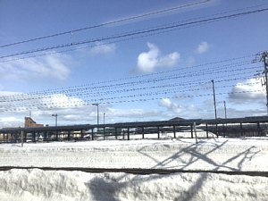 いさりび鉄道の車窓の写真