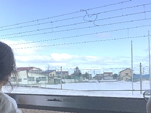 いさりび鉄道の車窓の写真