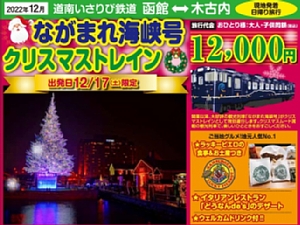 ながまれ海峡号クリスマストレイン開催チラシの写真