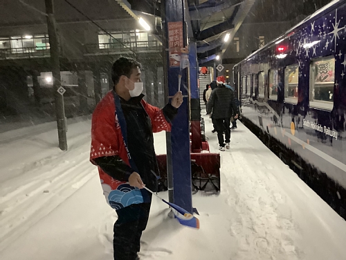 ながまれ海峡号クリスマストレイン　車両の写真