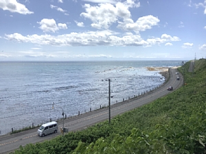 いさりび鉄道の車窓の写真