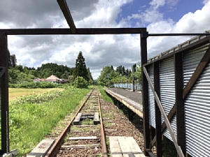 道南トロッコ鉄道出発の写真