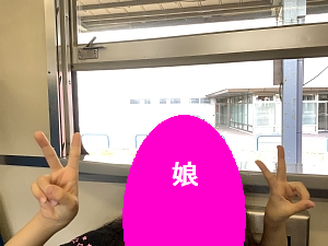 道南いさりび鉄道の車内の写真