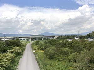 いさりび鉄道の車窓の写真