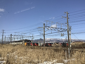 道南いさりび鉄道の車窓の写真