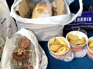 道の駅で買ったフードの写真