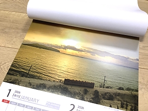 いさ鉄カレンダー2026の写真