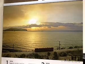 道南いさりび鉄道カレンダー1月2月の写真