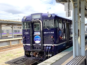 函館駅に停車するながまれ号の写真